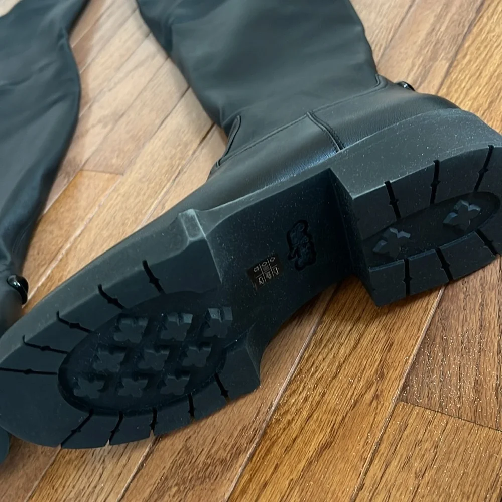 COACH Women's Lisa Leather Over-The-Knee Boots - Picture 5 of 16